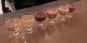 Lost Highway Brewing Beer Flight