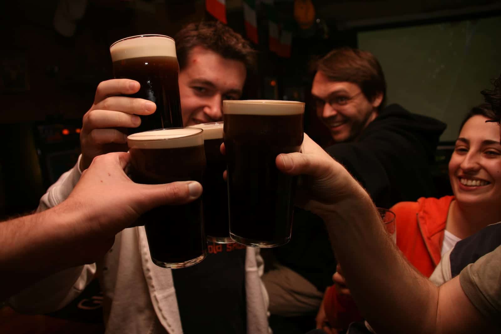 Sláinte Irish Cheer Guinness Pints Saint Patrick's Day