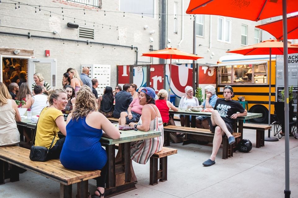 outdoor beer garden denver