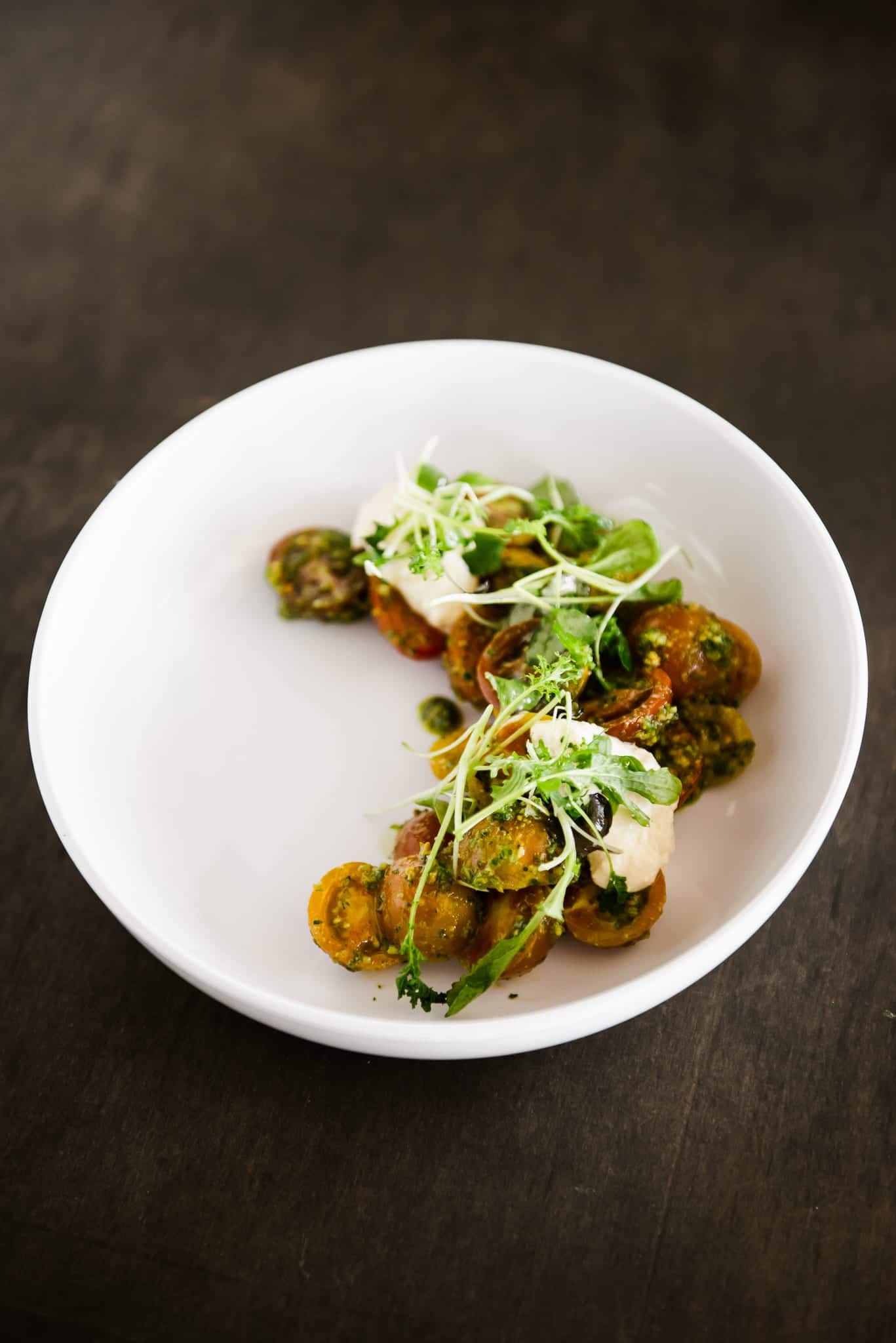 image of caprese salad at avati boulder