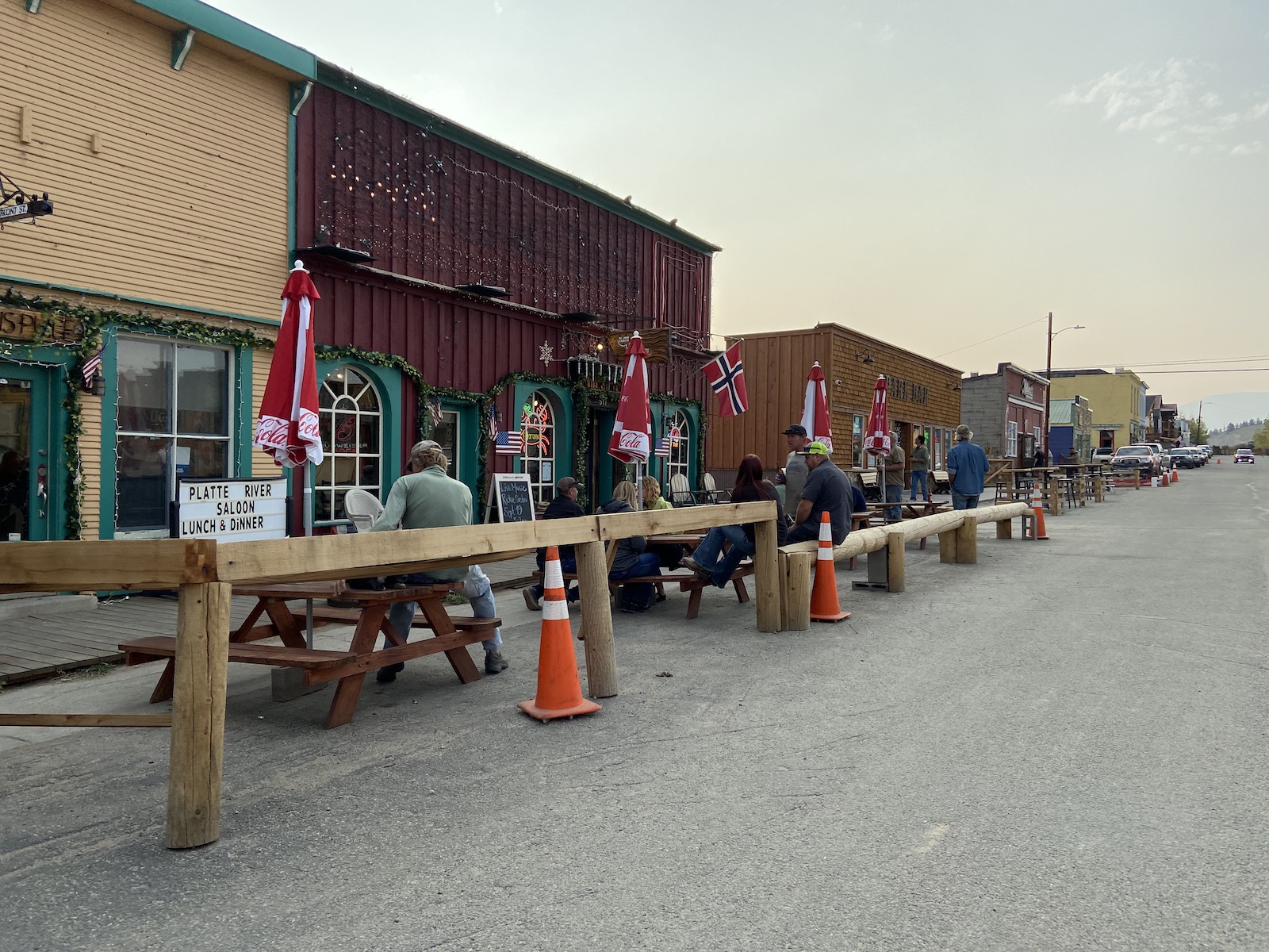 Fairplay Colorado Patio Bars on Fall Day