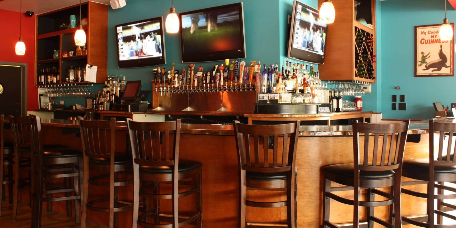 inside bar at brook's place tavern in conifer