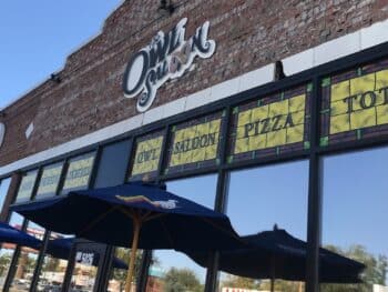 Front exterior of The Owl Saloon in Denver